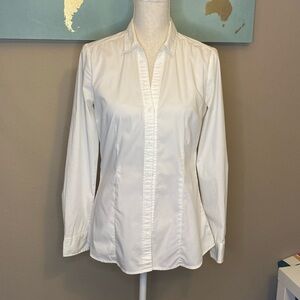 White Long Sleeve Women’s Button-up dress shirt